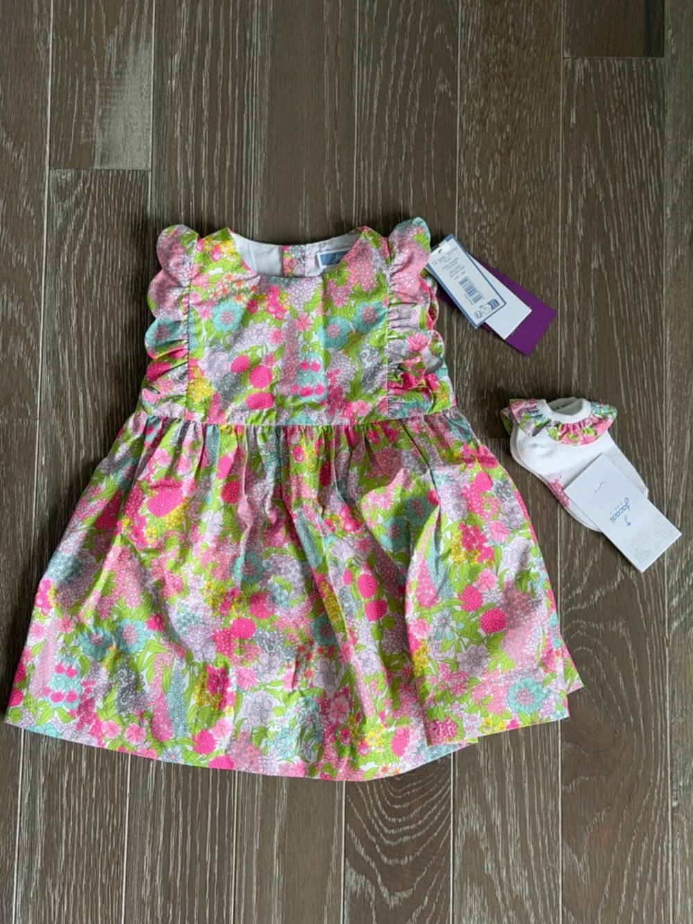 Jacadi Baby girl dress with socks